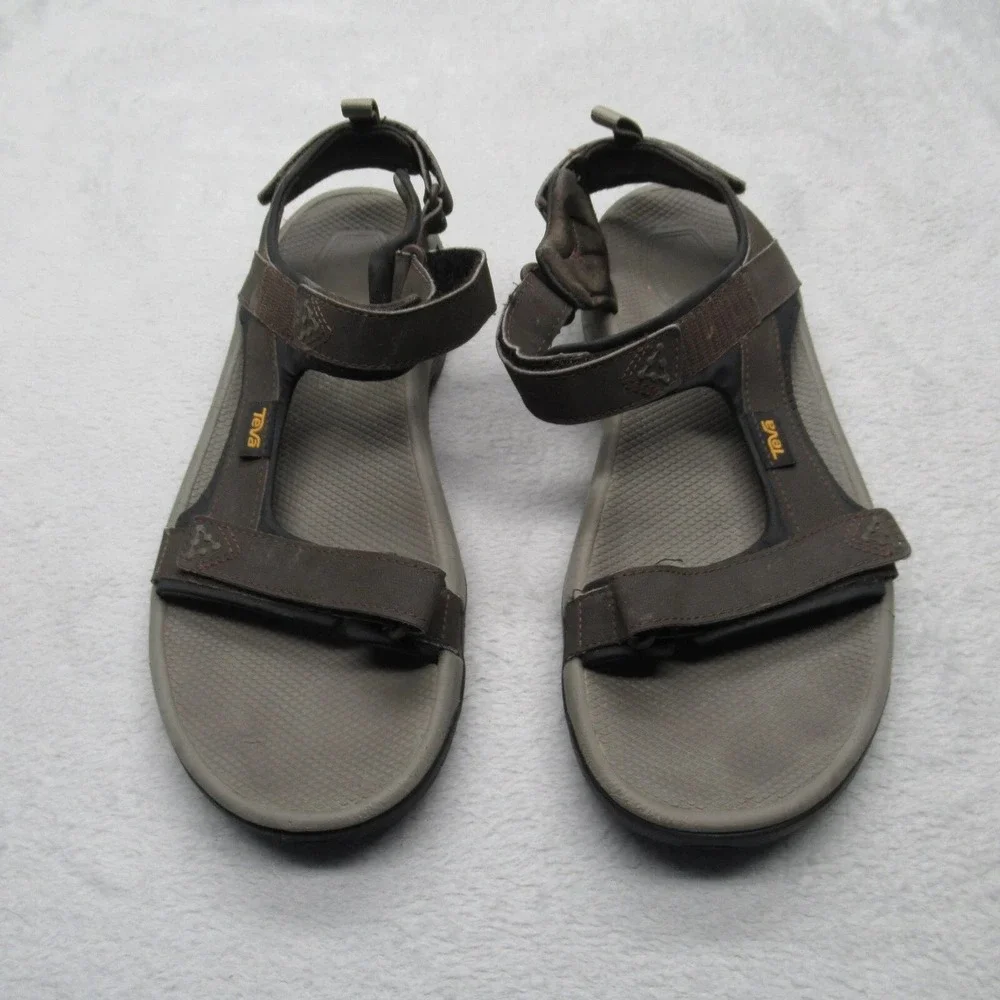 Teva Meacham Sandal Mens 12 Brown Adjustable Strap Outdoor Comfort Hiking Casual